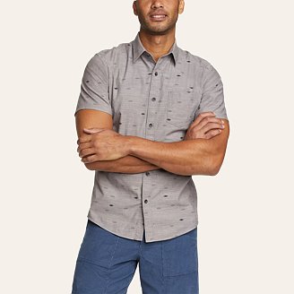 Eddie Bauer Men's Baja Short-Sleeve Shirt - Print