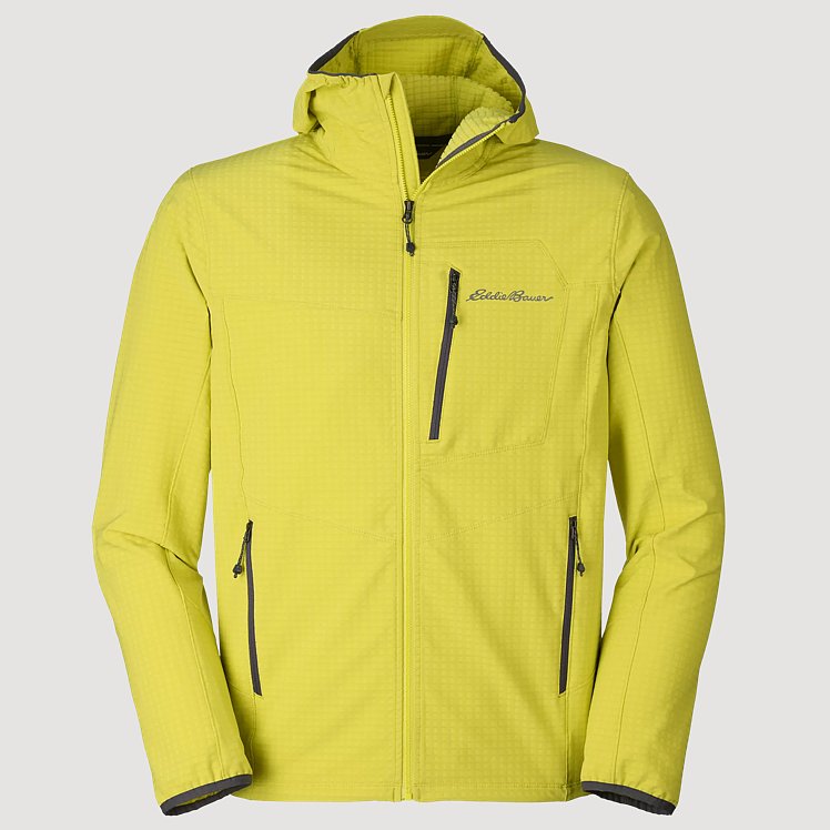 Men's Sandstone Backbone Grid Hoodie | Eddie Bauer