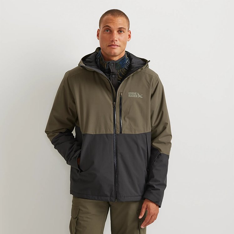 Men's Powder Search Insulated Waterproof Hooded Ski Jacket | Eddie