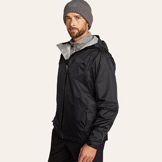 Mens Packable Cloud Cap Waterproof Rain Jacket