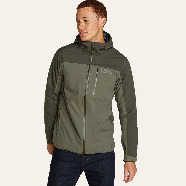 Men's Eddie Bauer hooded waterproof deals rain jacket