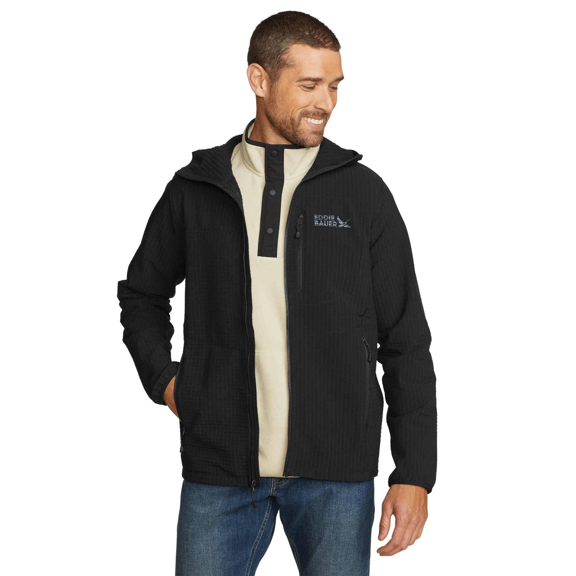 Sandstone Grid Hoodie