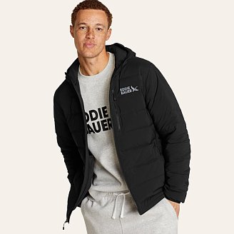 Men's Belltown Stretch Hooded Down Jacket