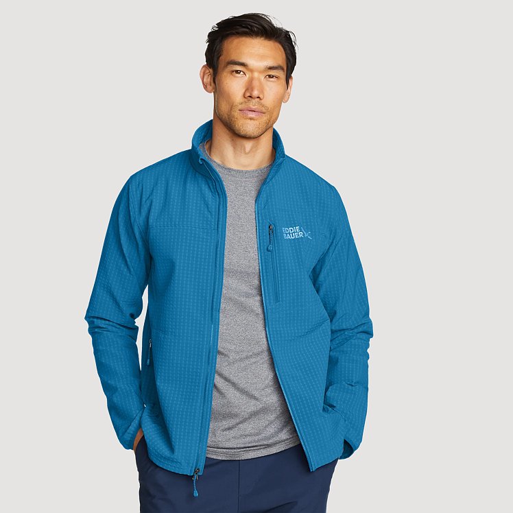 Men's Sandstone Grid Shell Jacket | Eddie Bauer