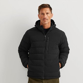 Image of Men's EB Stretch Down Hooded Jacket
