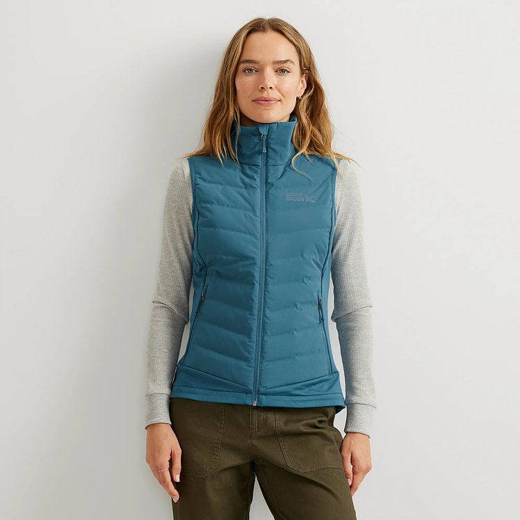 WOMEN’S HYBRID DOWN VEST M Women's Motionloft Hybrid Down Vest | Eddie Bauer