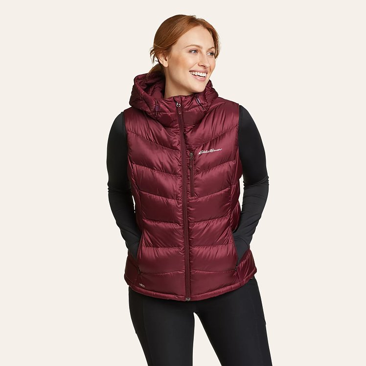 Women s Downlight 2.0 Hooded Vest Eddie Bauer