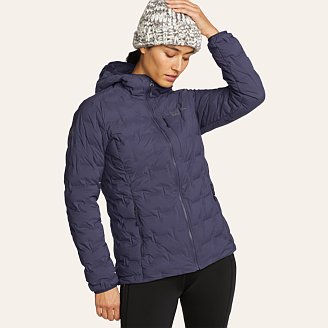 Womens MicroTherm FreeFuse Stretch Down Hooded Jacket