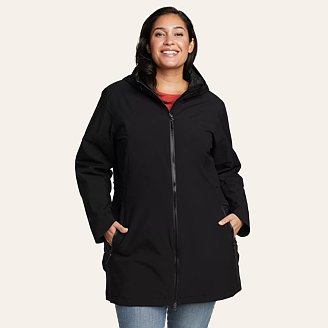 Women's Cloud Cap Stretch Insulated Trench Coat