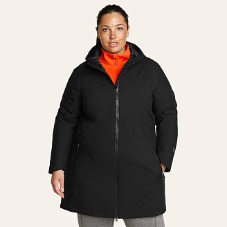 Women's Cloud Cap Stretch Insulated Waterproof Trench Coat