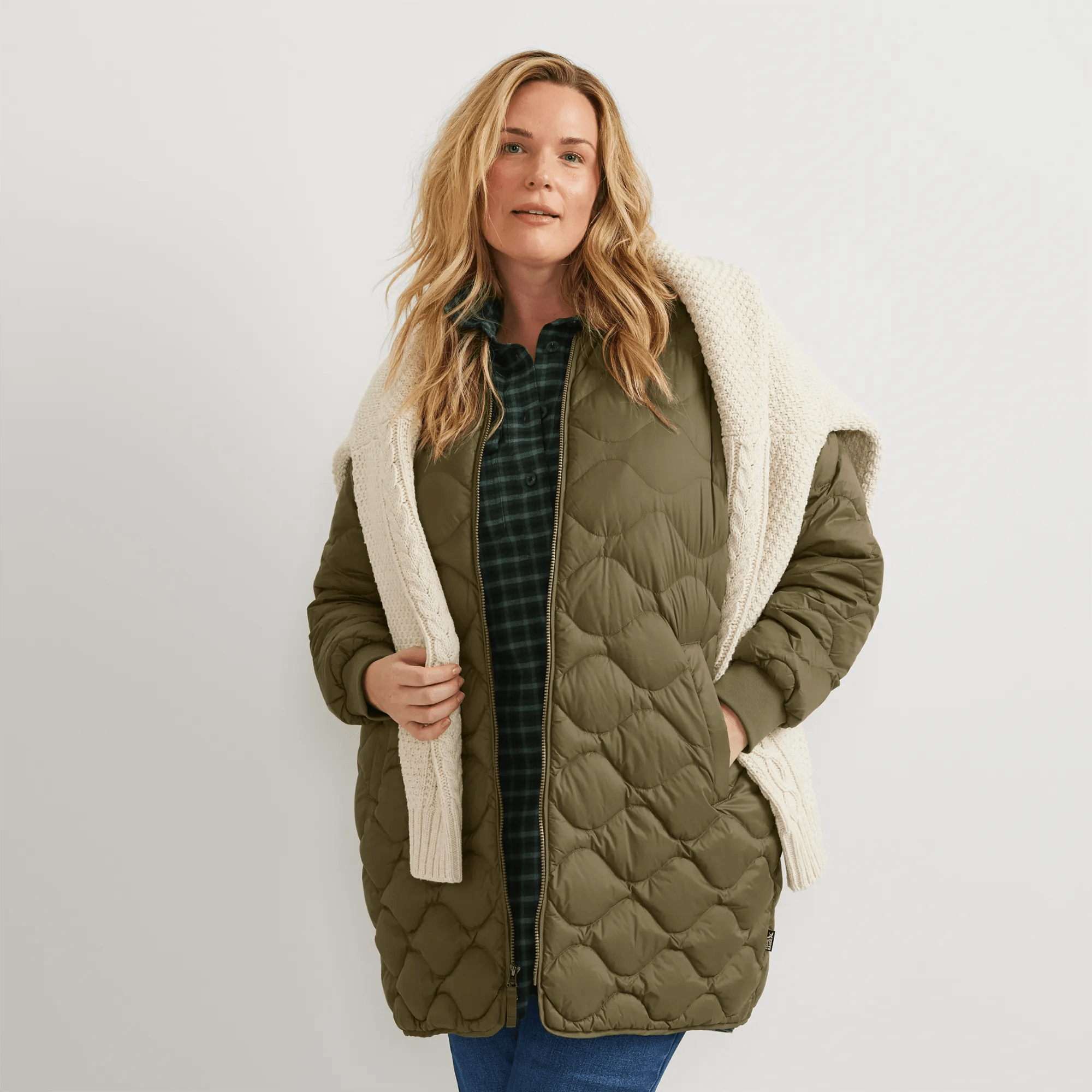 Shaw Long Down Bomber Jacket