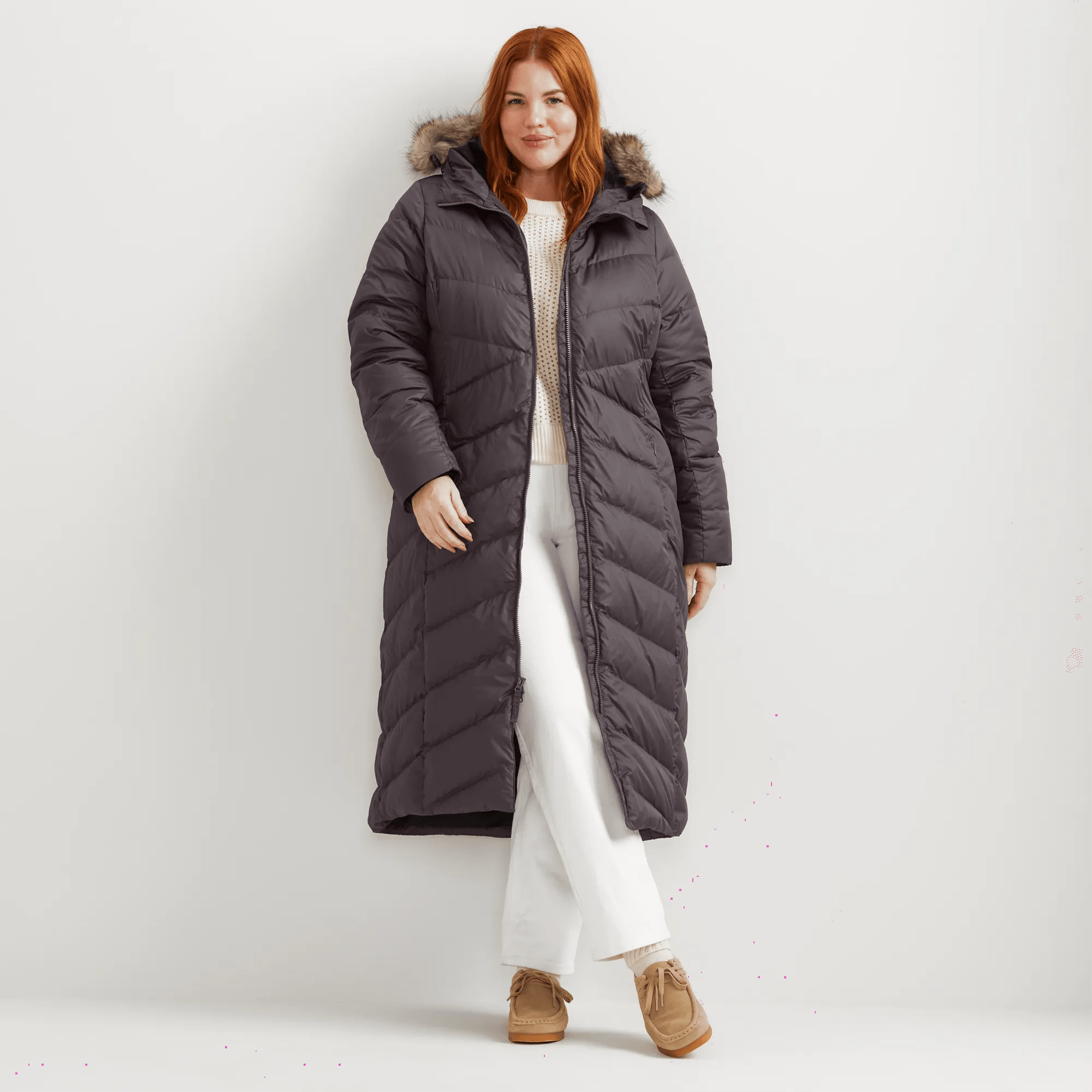 Classic Down Hooded Duffle Coat