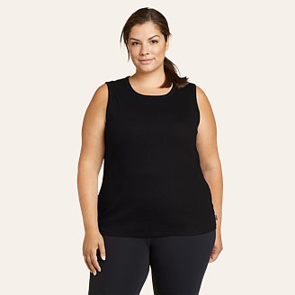 Womens Essentials Ribbed Layering Tank