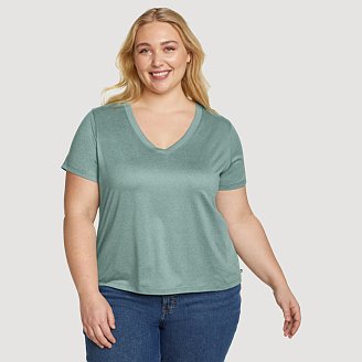 Womens Surreal Travel V-Neck T-Shirt