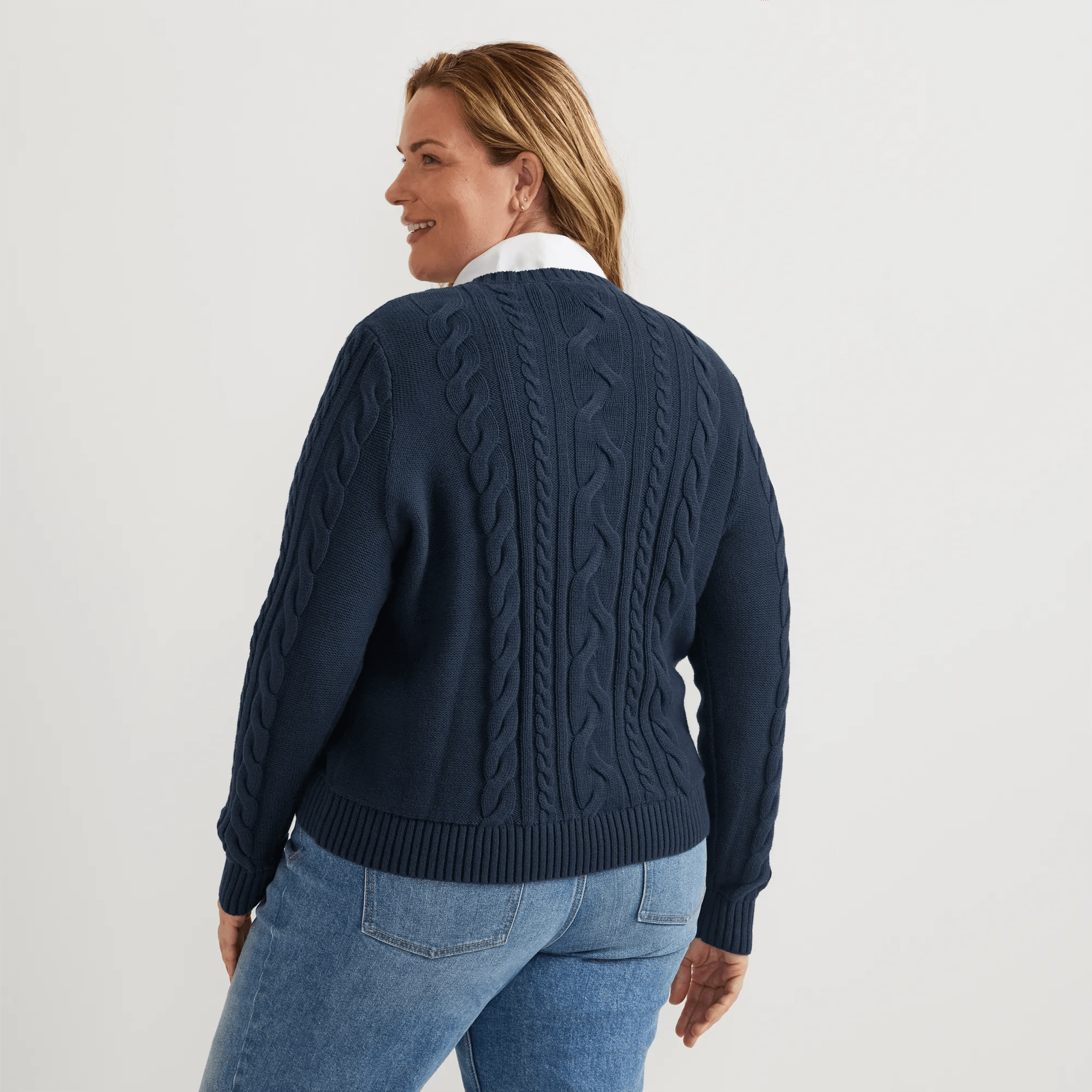 Classic Cable Crew Sweater