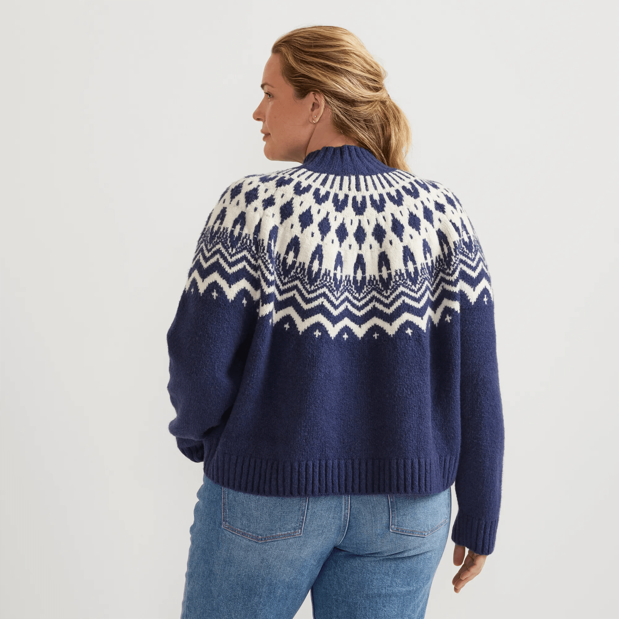 Warm Tidings Mock Neck Sweater