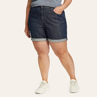 Women's Boyfriend Rolled Denim Shorts