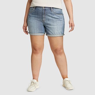 Women's Boyfriend Rolled Denim Shorts