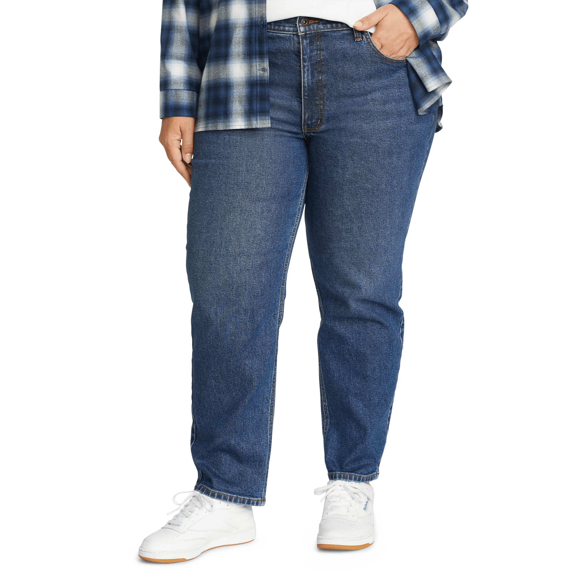 Authentic High-Rise Straight Leg Jeans