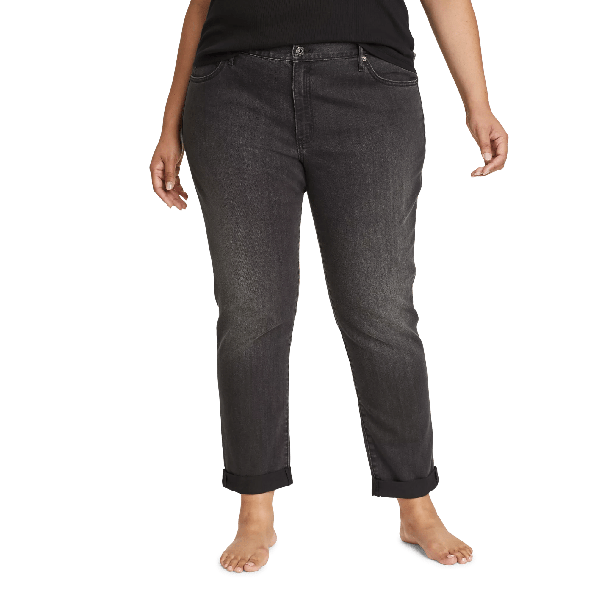 Boyfriend Mid-Rise Jeans - Slim Fit