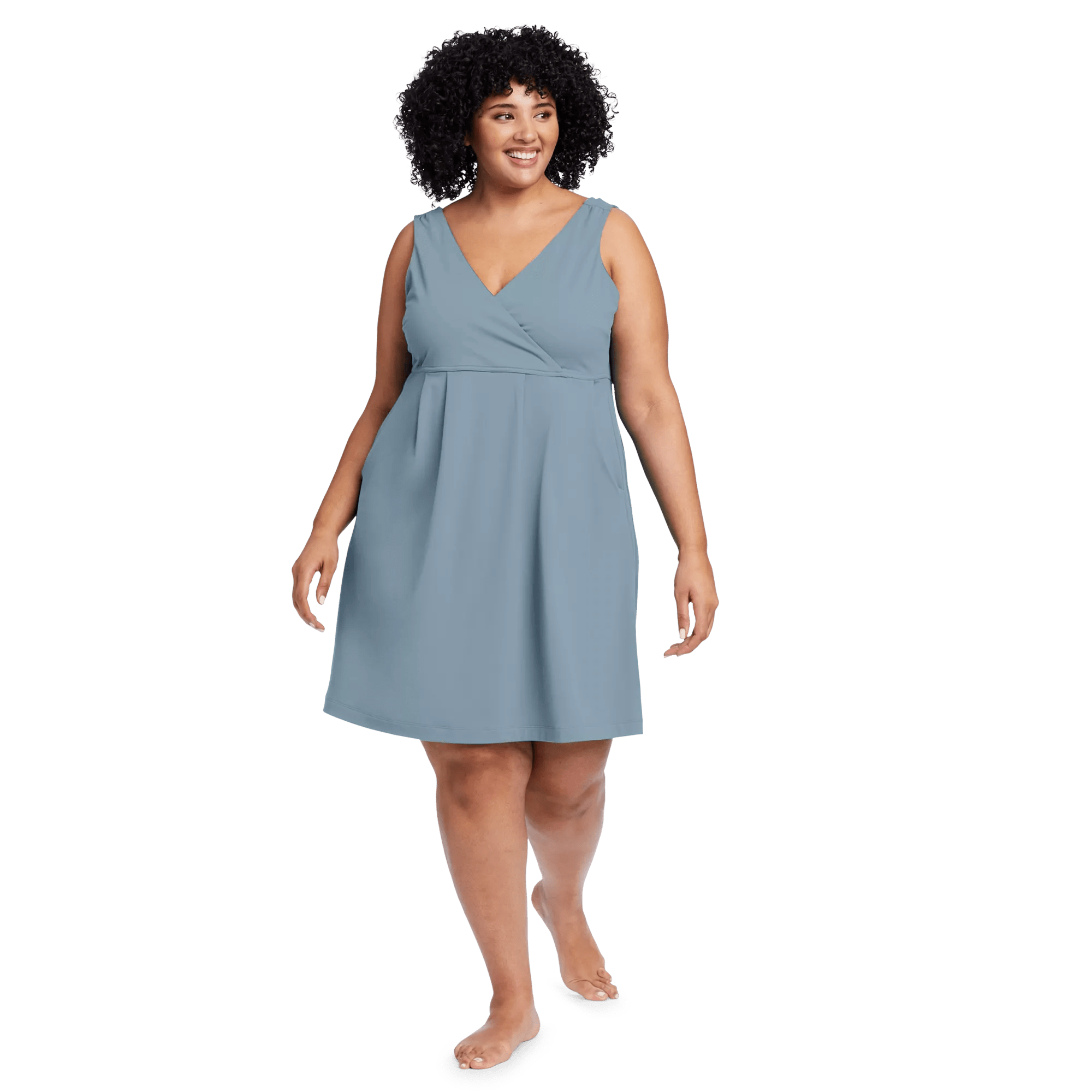 Aster Crossover Dress - Solid