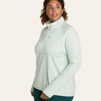Womens High Route Grid Fleece 1/4-Zip