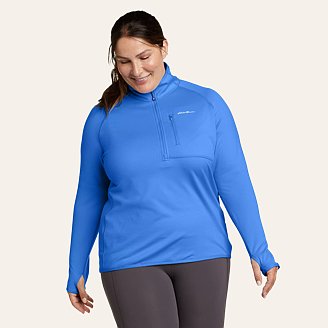 Womens High Route Grid Fleece 1/4-Zip