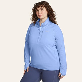 Womens High Route Grid Fleece 1/4-Zip