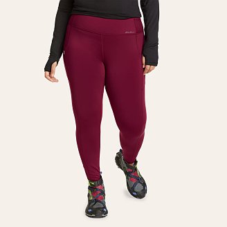 Womens Crossover Winter Trail Adventure High-Rise Leggings