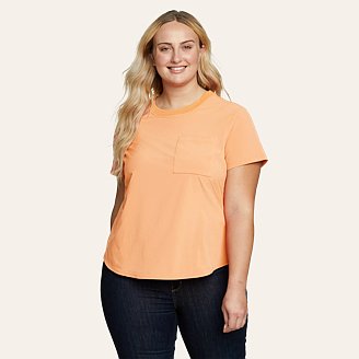 Eddie Bauer Women's Departure Short-Sleeve Pocket T-Shirt