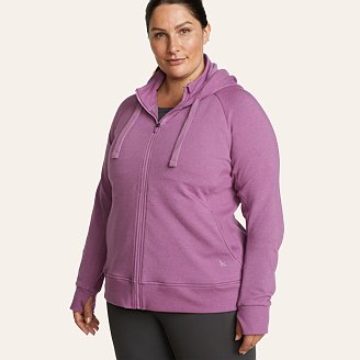 Womens Motion Cozy Camp Full-Zip Sweatshirt