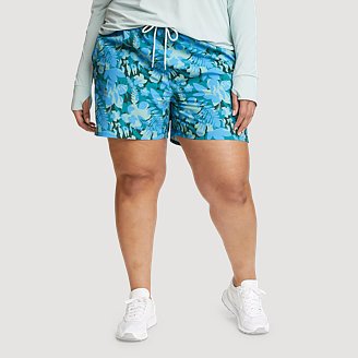 Womens Tidal High Rise Shorts - Print