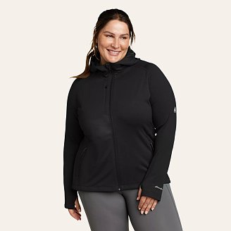 Women's High Route Full-Zip Grid Fleece Hoodie