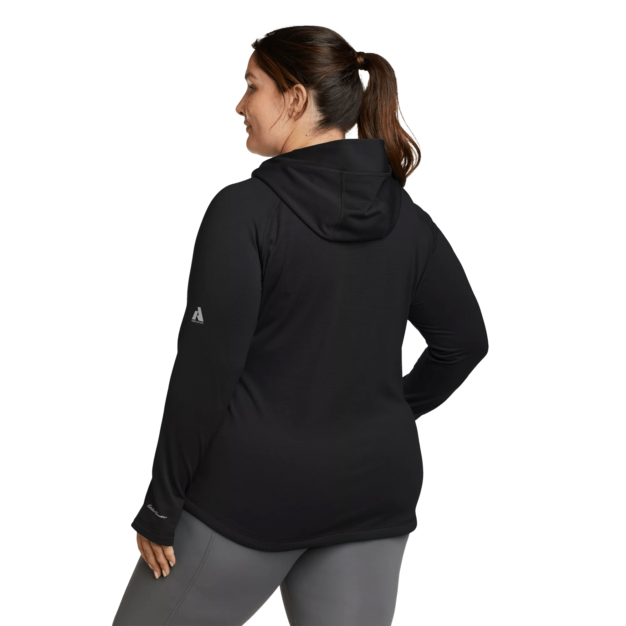 High Route Full-Zip Grid Fleece Hoodie