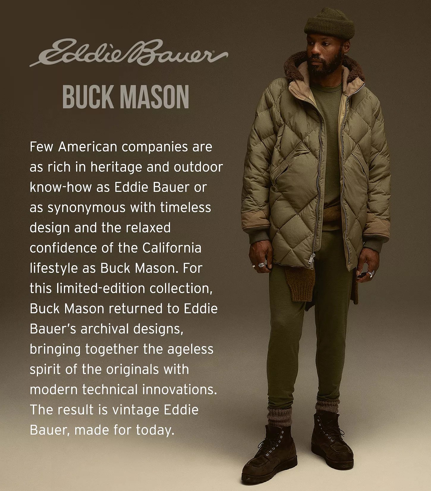 The Buck Mason x Eddie Bauer Collab Is a Cozy-Cool Dream